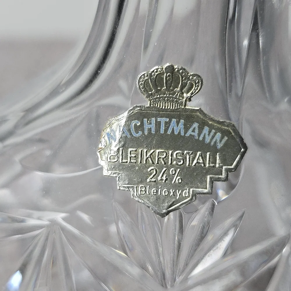 Nachtmann Bleikristall 24% Germany Crystal Cruet With Stopper